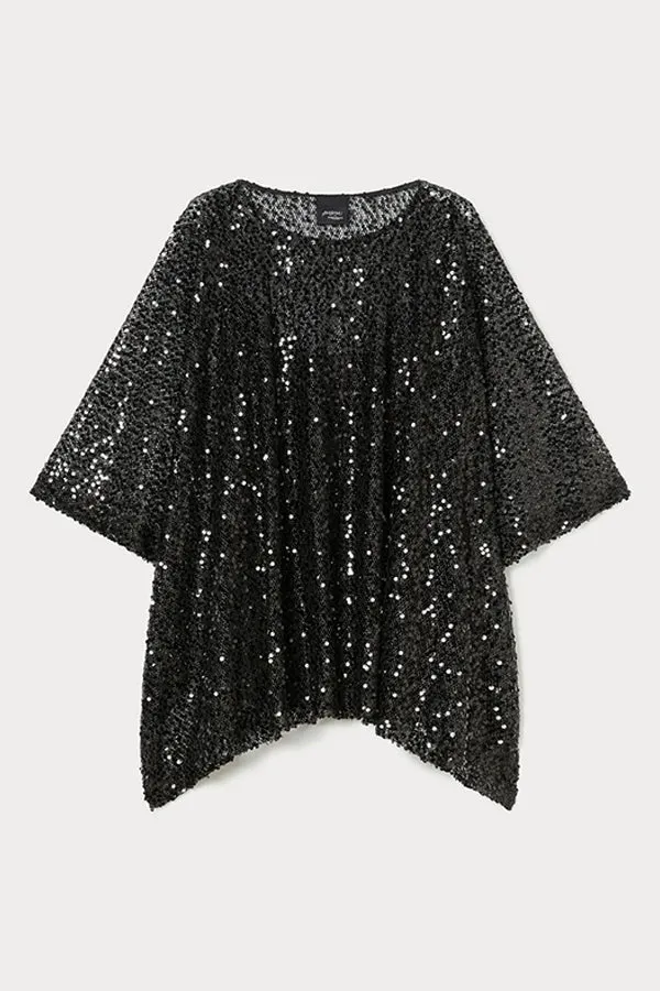 ALIGI SEQUINED MESH TOP