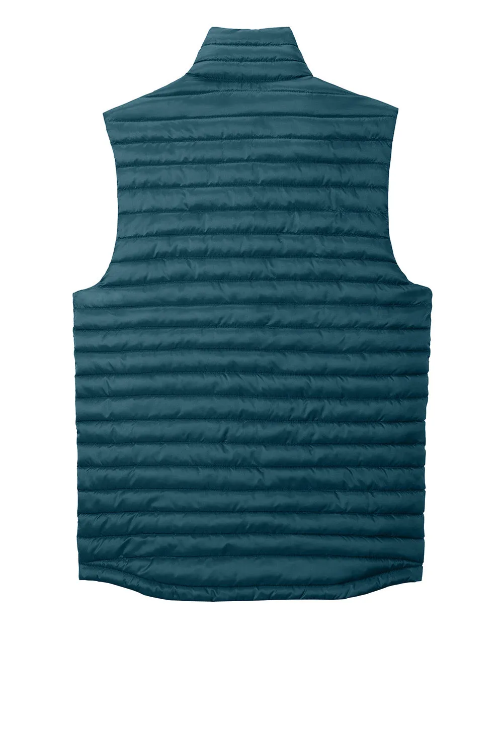 Eddie Bauer Mens Packable Quilted Water Resistant Full Zip Vest - Adriatic Blue - New