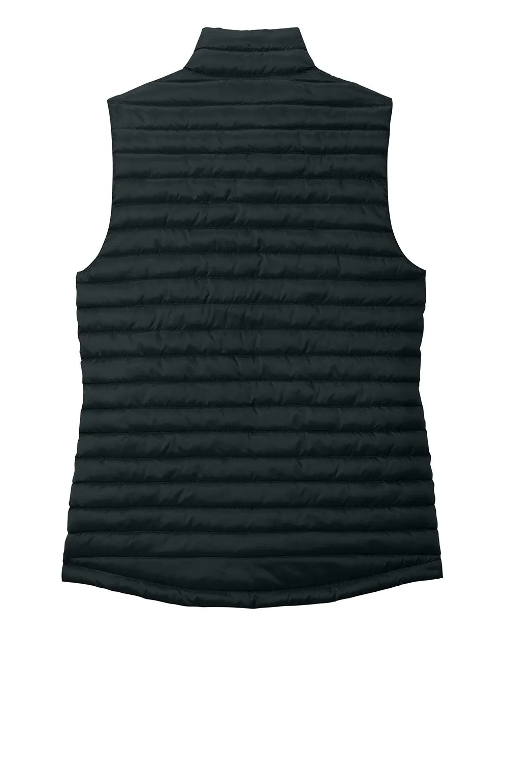 Eddie Bauer Womens Packable Quilted Water Resistant Full Zip Vest - Black - New
