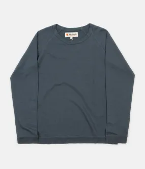 Mollusk Hemp Raglan Crewneck Sweatshirt - Indigo
