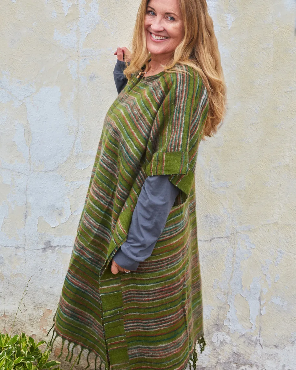Striped Himalayan Poncho