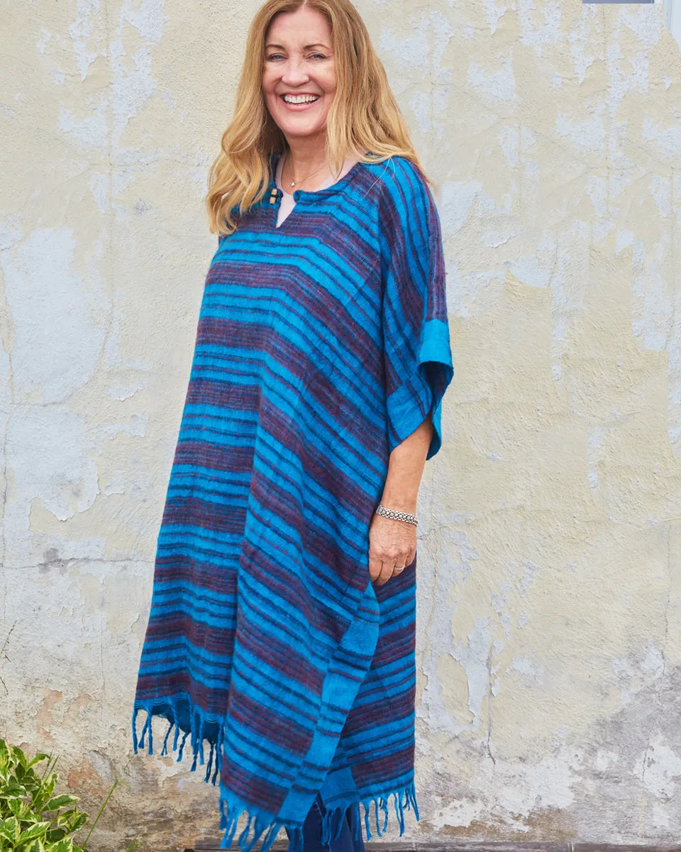 Striped Himalayan Poncho