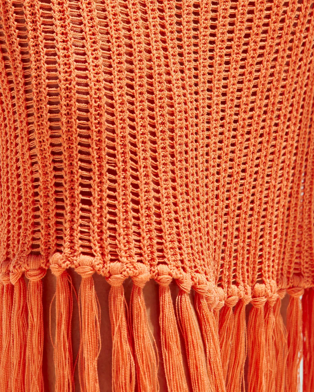 Vivien Crochet Fringe Hem Coverup Dress